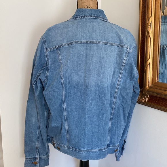 J. Crew Men's Classic Button Up Blue Denim Jacket Mens Size XL - Picture 5 of 10